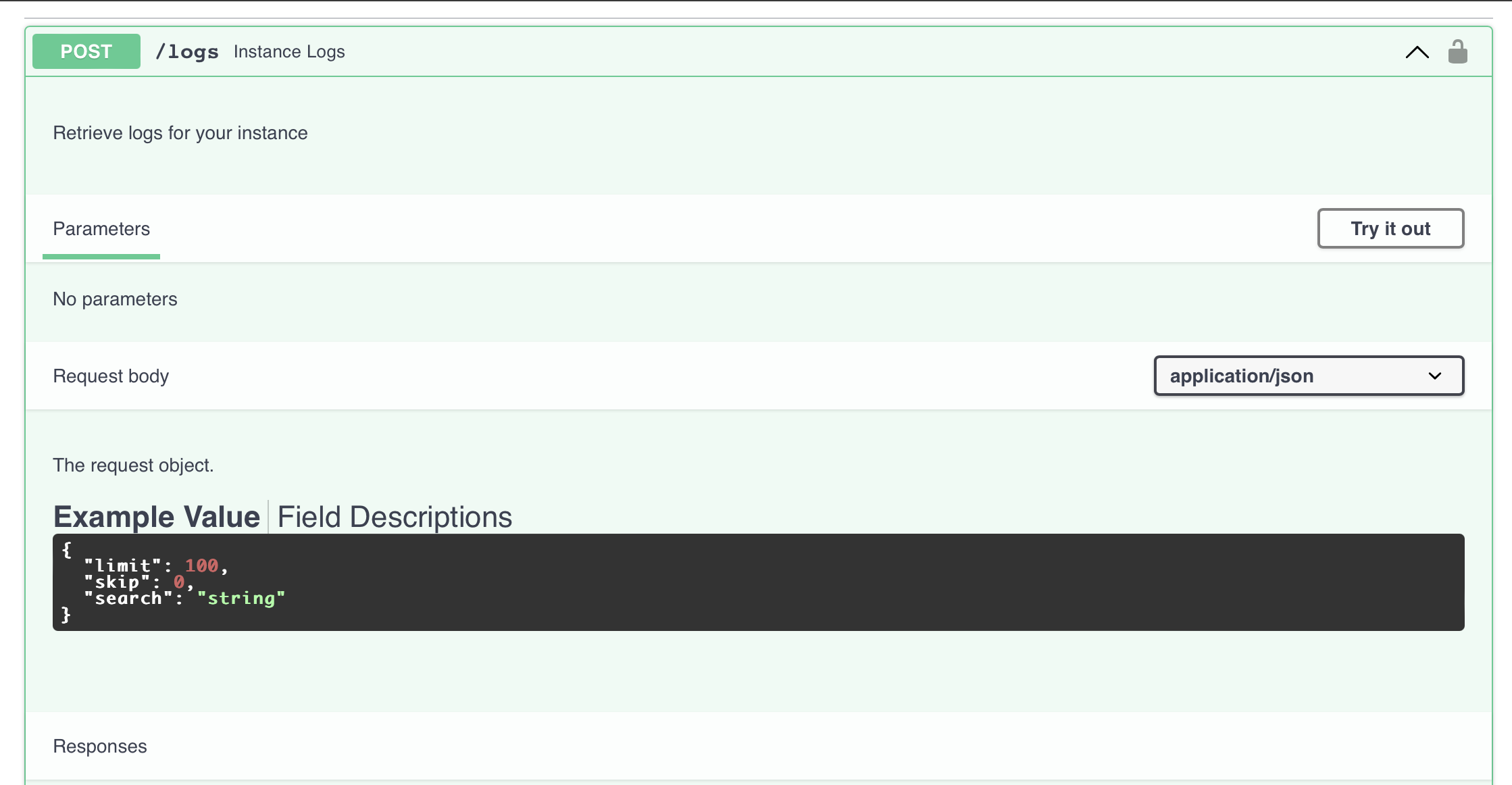 Logs Section