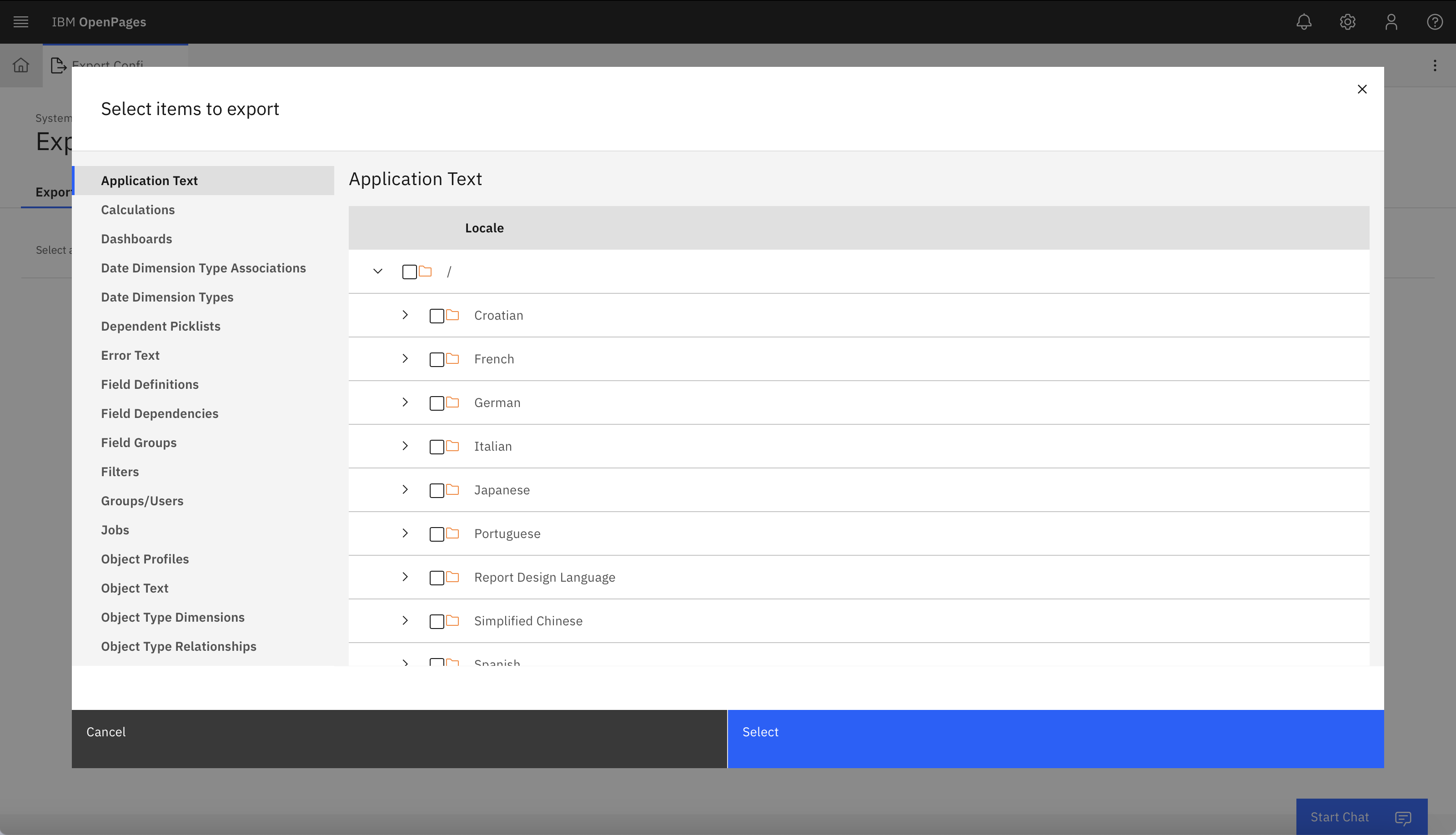 Export Config 2